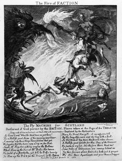 The Fire of Faction, 1762 by Paul Sandby